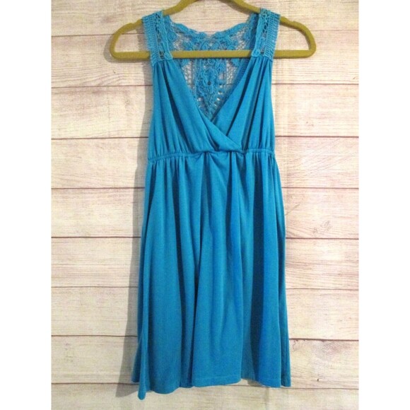 New direction Tank T-Shirt Dress Size Small Blue Sundress Swimsuit Cover -Up - Picture 1 of 3